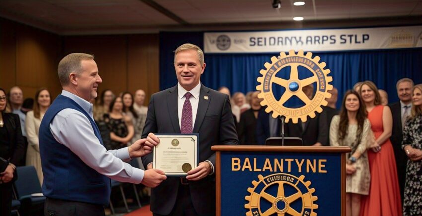 ballantyne rotary club service above self award