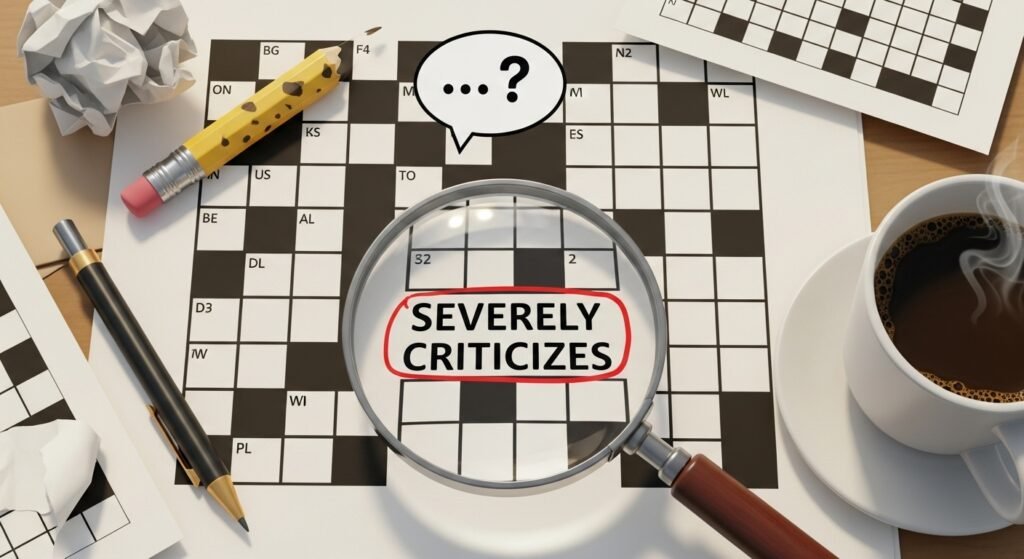 severely criticizes nyt crossword clue