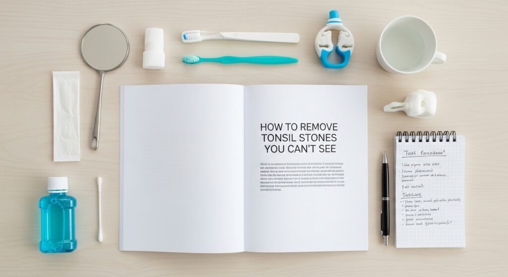 how to remove tonsil stones you can't see
