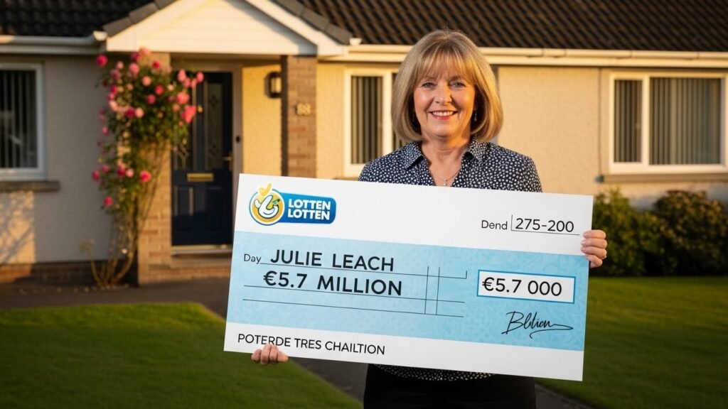 julie leach lottery winner
